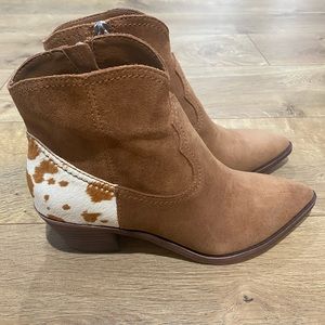 Dolce Vita cow hair booties
